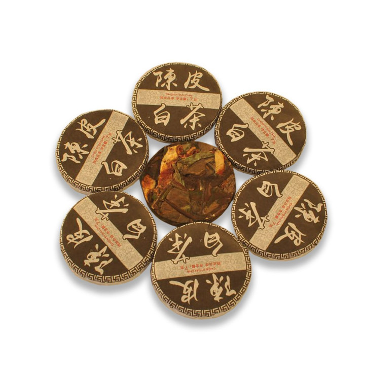 Білий чай з Ченьпі (мандарином) 15 х 7 г 🍊 | Купити натуральний чай | Tea-Tea.shop