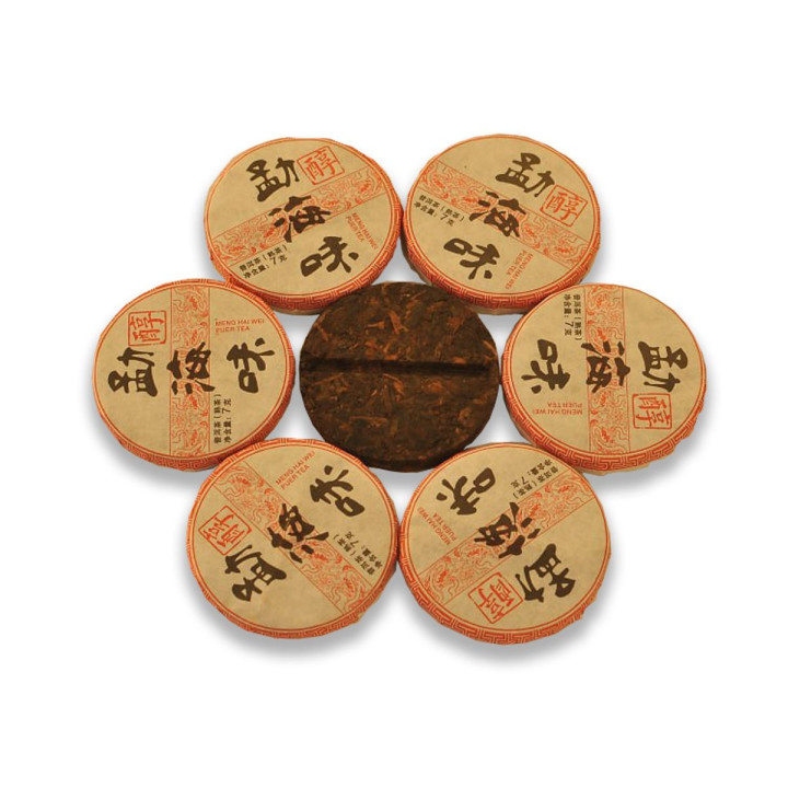 Набір Шу Пуер Менхай Вей (15 шт х 7 г) – Купити справжній китайський чай для релаксу | tea-tea.shop 🍵