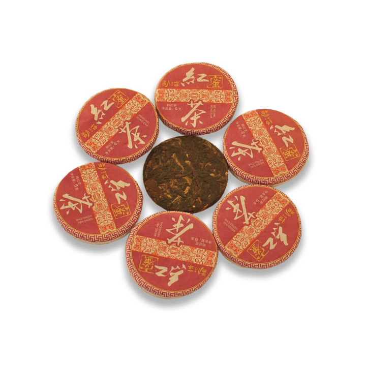 🍯 Набір чаю Менхай Хун 15 шт | Купити чорний пресований міні-точа | tea-tea.shop